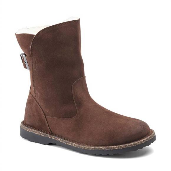 NEW BIRKENSTOCK women's uppsala shearling boot in espresso - Picture 1 of 4